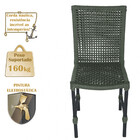 2 Cadeiras Corda Náutica Cannes Em Alumínio Com Pintura Eletr