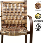 2 Cadeiras De Área Ascoli Cappuccino Alumínio Pintura Eletros