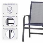 2 Cadeiras De Area Em Aluminio E Tela Sling Clássic De Jardim