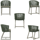 2 Cadeiras De Jantar Área Noronha Em Alumínio Com Pintura Fen