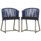 2 Cadeiras De Jantar Área Noronha Em Alumínio Com Pintura Fen