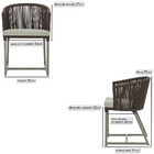 2 Cadeiras De Jantar Área Noronha Em Alumínio Com Pintura Fen