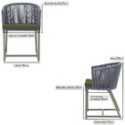 2 Cadeiras De Jantar Área Noronha Em Alumínio Com Pintura Fen