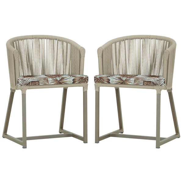 2 Cadeiras De Jantar Área Noronha Em Alumínio Com Pintura Fen