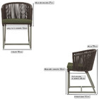 2 Cadeiras De Jantar Área Noronha Em Alumínio Com Pintura Fen