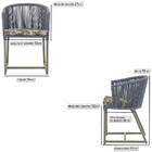 2 Cadeiras De Jantar Área Noronha Em Alumínio Com Pintura Fen