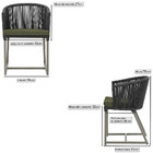 2 Cadeiras De Jantar Área Noronha Em Alumínio Com Pintura Fen