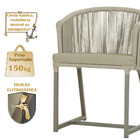 2 Cadeiras De Jantar Área Noronha Em Alumínio Com Pintura Fen