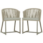 2 Cadeiras De Jantar Área Noronha Em Alumínio Com Pintura Fen