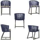 2 Cadeiras De Jantar Área Noronha Em Alumínio Com Pintura Mar