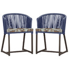 2 Cadeiras De Jantar Área Noronha Em Alumínio Com Pintura Mar