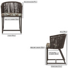 2 Cadeiras De Jantar Área Noronha Em Alumínio Com Pintura Mar