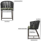 2 Cadeiras De Jantar Área Noronha Em Alumínio Com Pintura Mar