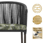 2 Cadeiras De Jantar Área Noronha Em Alumínio Com Pintura Mar