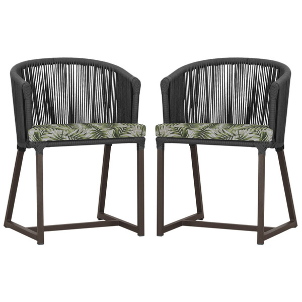 2 Cadeiras De Jantar Área Noronha Em Alumínio Com Pintura Mar