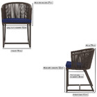 2 Cadeiras De Jantar Área Noronha Em Alumínio Com Pintura Mar