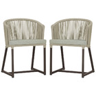 2 Cadeiras De Jantar Área Noronha Em Alumínio Com Pintura Mar