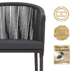 2 Cadeiras De Jantar Área Noronha Em Alumínio Com Pintura Mar