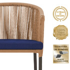 2 Cadeiras De Jantar Área Noronha Em Alumínio Com Pintura Mar