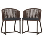 2 Cadeiras De Jantar Área Noronha Em Alumínio Com Pintura Mar