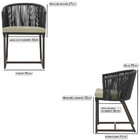 2 Cadeiras De Jantar Área Noronha Em Alumínio Com Pintura Mar