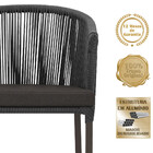 2 Cadeiras De Jantar Área Noronha Em Alumínio Com Pintura Mar