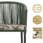 2 Cadeiras De Jantar Área Noronha Em Alumínio Com Pintura Pre