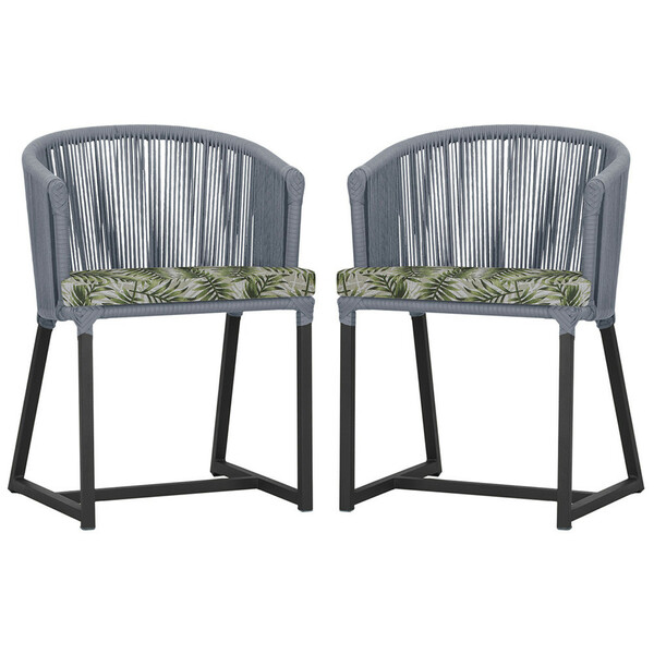 2 Cadeiras De Jantar Área Noronha Em Alumínio Com Pintura Pre