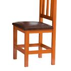 2 Cadeiras De Jantar Estofadas Madeira Maciça Marrom Diamante