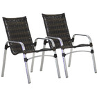 2 Cadeiras Emilly Em Alumínio Trama Original