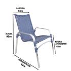 2 Cadeiras Emily Azul Dark