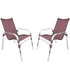 2 Cadeiras Emily Vinho Dark