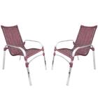 2 Cadeiras Emily Vinho Dark