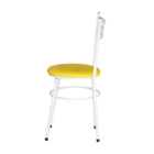 2 Cadeiras Epoxi Branca Para Cozinha  Amarelo