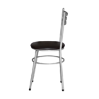 2 Cadeiras Epoxi Cinza Para Cozinha  Marrom