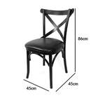 2 Cadeiras Estofada X Katrina Madeira Maciça Restaurante Pizz