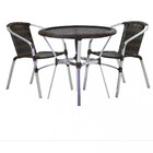 2 Cadeiras Floripa E Mesa Tampo Tramado Piscina, Jardim, Vara