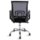 2 Cadeiras Giratórias Base Cromada Diretor Preta Com Regulage