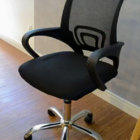 2 Cadeiras Giratórias Base Cromada Diretor Preta Com Regulage