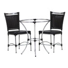 2 Cadeiras Jk E Mesa Em Alumínio Para Cozinha, Varanda, Edícu