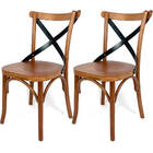 2 Cadeiras Madeira Cozinha Mesa Jantar Moderna Alta Qualidade