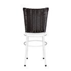 2 Cadeiras Para Cozinha Branca Hawai Marrom Branco