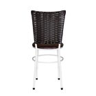 2 Cadeiras Para Cozinha Branca Hawai Marrom Marrom