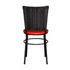 2 Cadeiras Para Cozinha Preta Hawai Marrom Vermelho