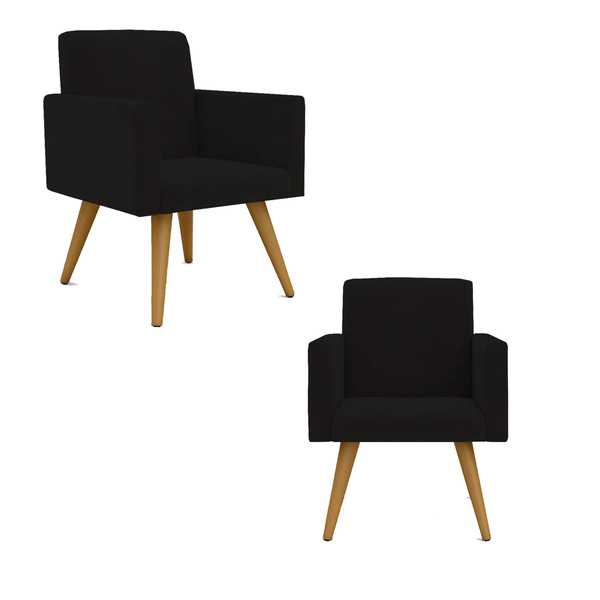 2 Cadeiras Poltronas Para Sala Escritório – Balaqui Decor Pre