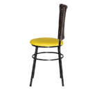 2 Cadeiras Preta Para Cozinha Hawai Cappuccino  Amarelo