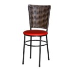 2 Cadeiras Preta Para Cozinha Hawai Cappuccino  Vermelho