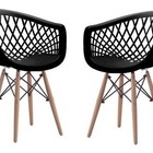 2 Cadeiras Pretas Para Empresa Clássica