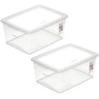 2 Caixas Organizadoras Plástica 15l Com Tampa Ordene My Close