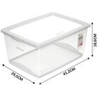 2 Caixas Organizadoras Plástica 15l Com Tampa Ordene My Close